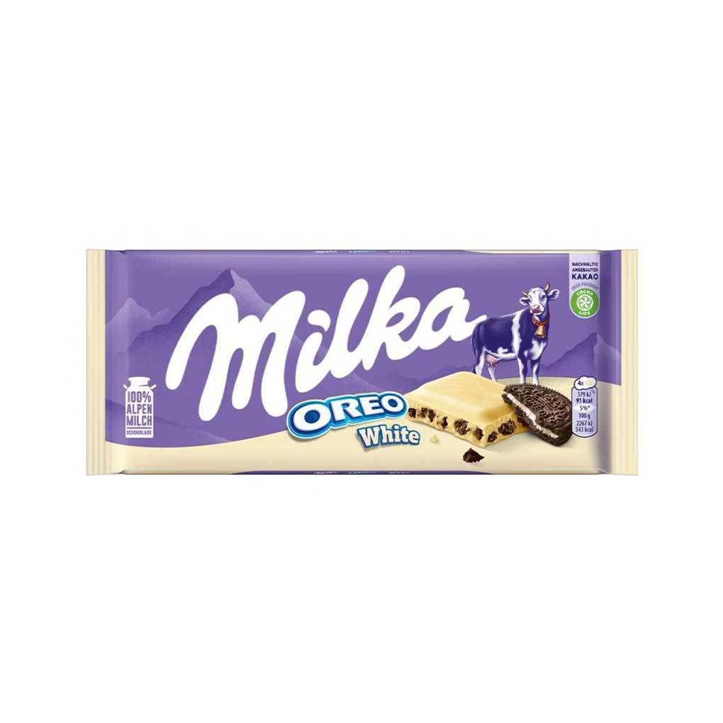 Milka White Chocolate with Oreo Pieces 1