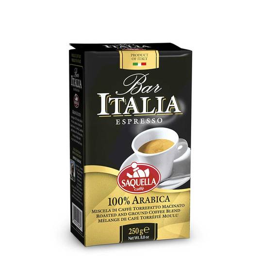 Bar Italia Espresso Roasted Ground Coffee, 100% Arabica 1