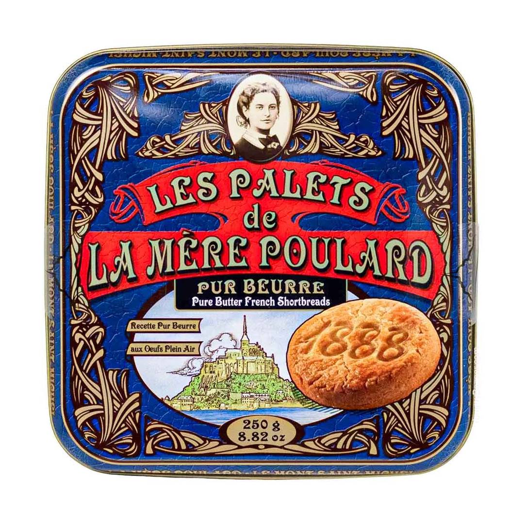 La Mere Poulard French Butter Cookies Palets in Luxury Tin 1