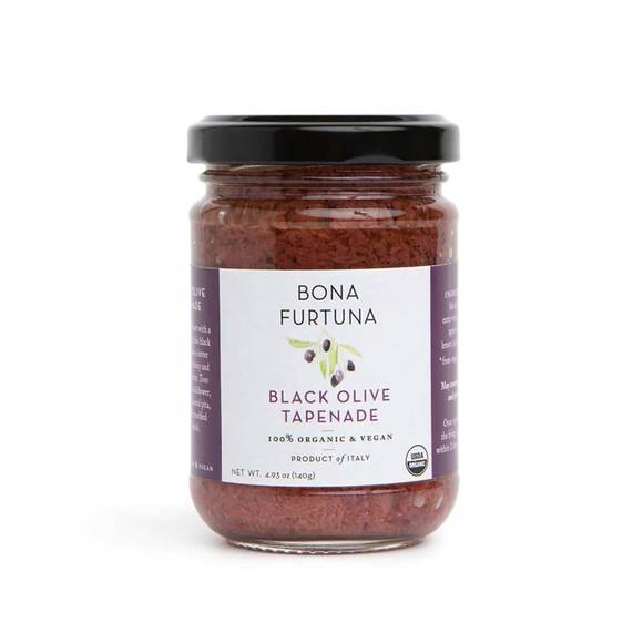 Bona Furtuna Organic & Vegan Black Olive Tapenade 1