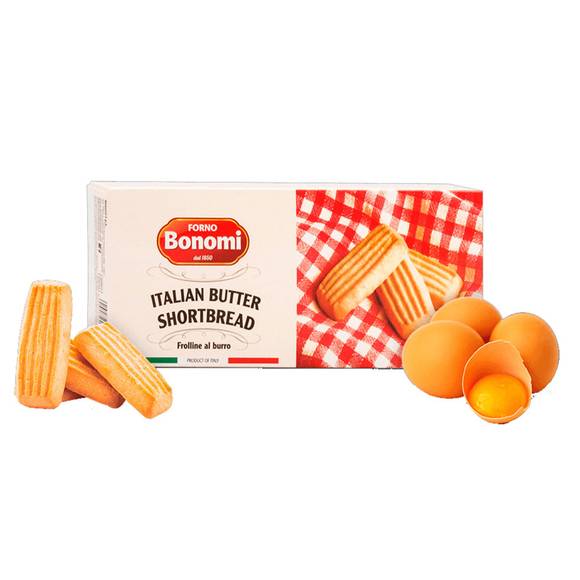Bonomi Italian Butter Shortbread Finger Biscuits 1