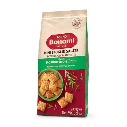 Bonomi Rosemary & Black Pepper Crackers 1