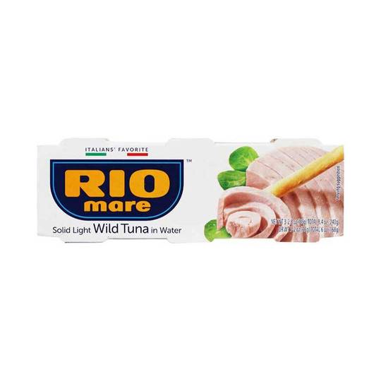 Rio Mare Solid Light Wild Tuna in Water, 3-Pack 1