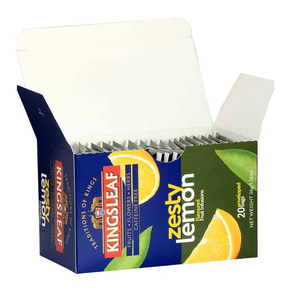 Kingsleaf Zesty Lemon Ceylon Tea, Caffeine Free, 20 Bags 2