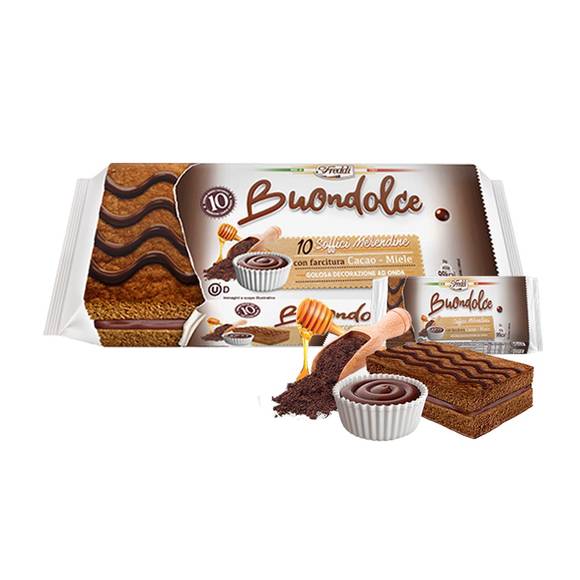 Freddi Cocoa Honey Cream Snack Cakes Buondolce 1