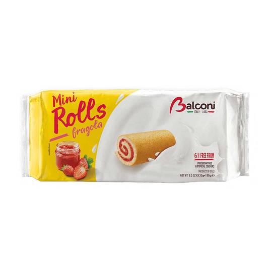 Balconi Rollino Snack Cakes with Strawberry Jam Filling 1
