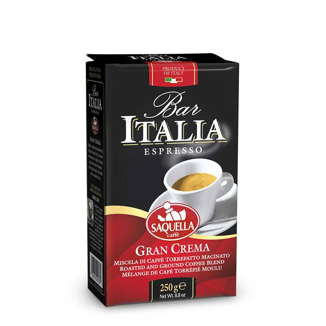 Bar Italia Espresso Roasted Ground Coffee, Gran Crema 1