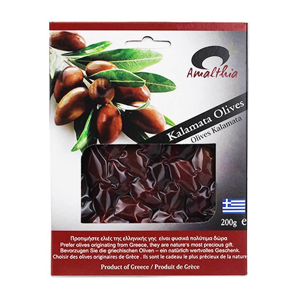 Amalthia Greek Extra Large Kalamata Olives, Vacuum Packed 1