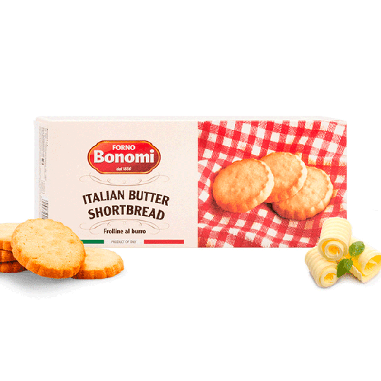 Bonomi Italian Butter Shortbread Round Biscuits 1