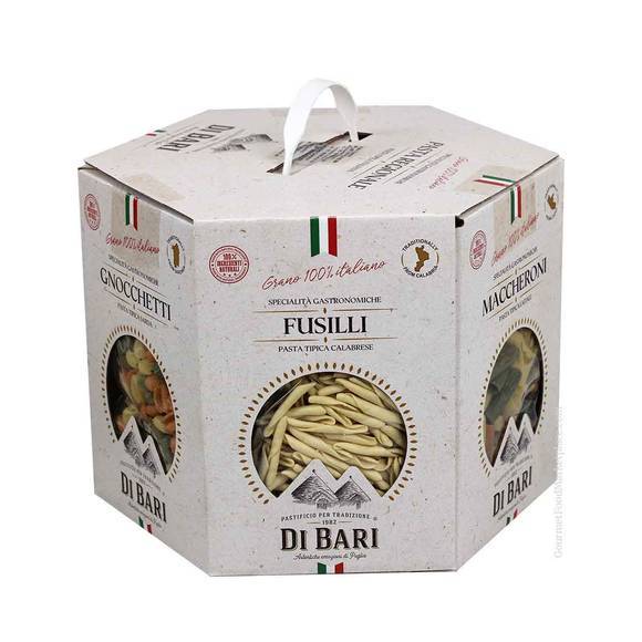 Di Bari 100% Italian Grain Pasta Briefcase: 6 Shapes, Bronze Cut 3