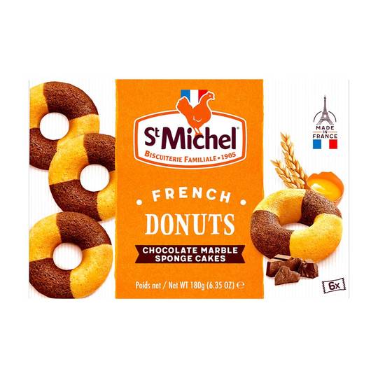 St Michel French Chocolate Marble Donuts 1