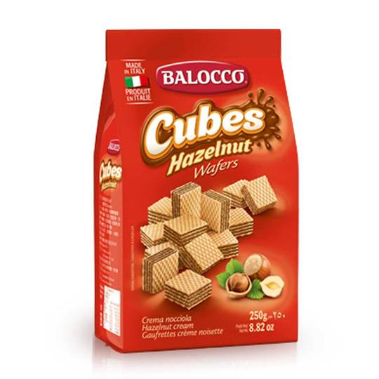 Balocco Hazelnut Wafer Cubes 1