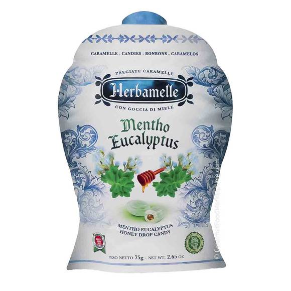 Herbamelle Italian Mentho Eucalyptus Honey Drop Hard Candies 1