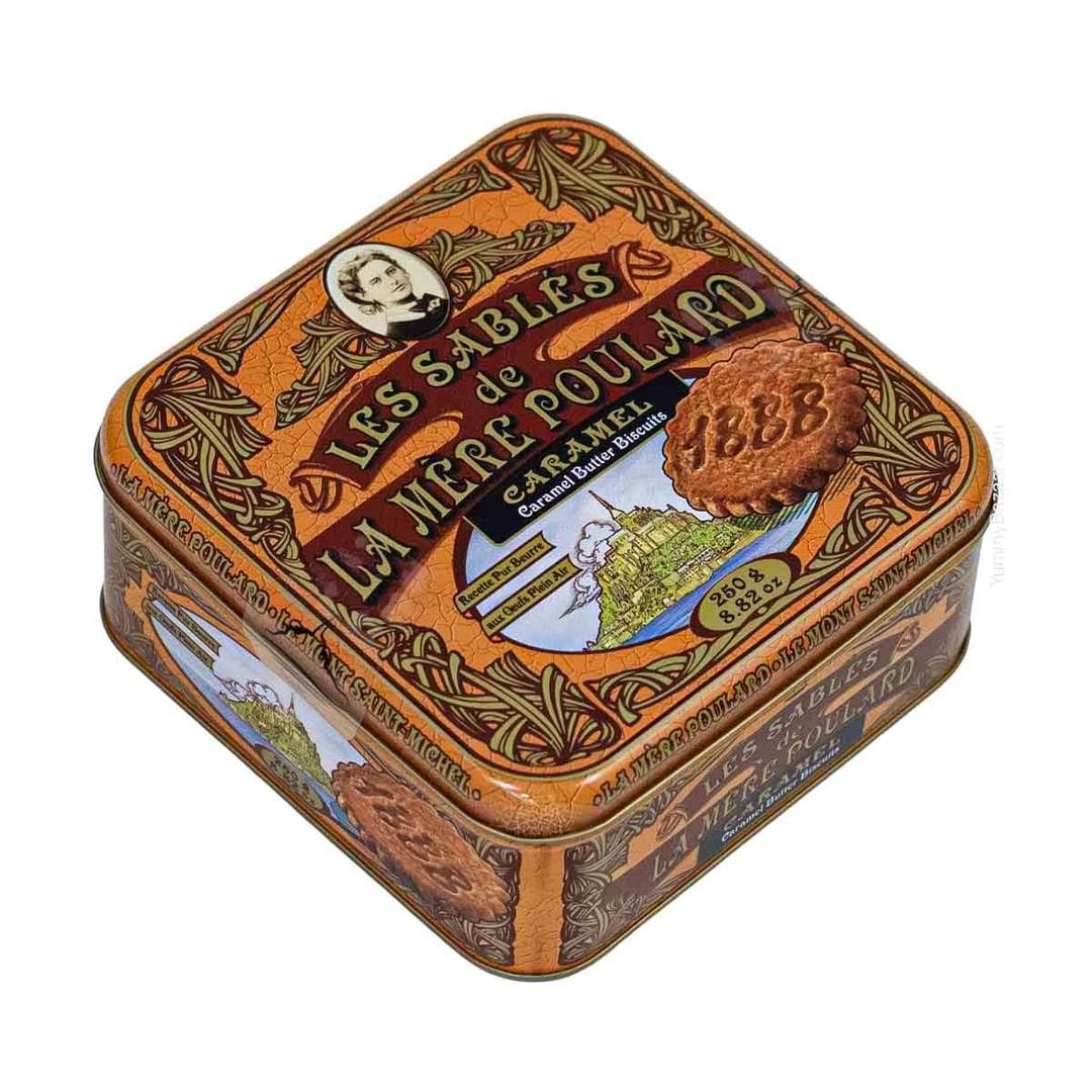 La Mere Poulard French Caramel Sable Cookies in Luxury Tin 2