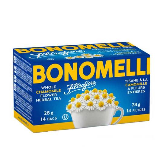 Bonomelli Chamomile Herbal Tea, Caffeine Free, 14 Bags 1