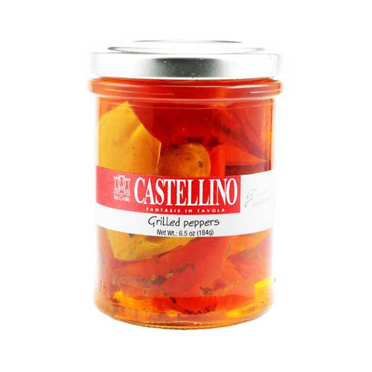 Castellino Grilled Red and Yellow Peppers Seasoned in Oil 1