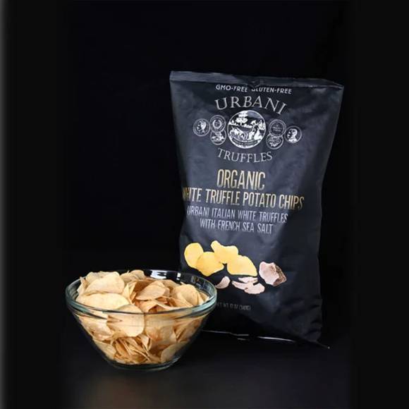 Urbani Organic White Truffle Potato Chips with French Sea Salt, Large 2
