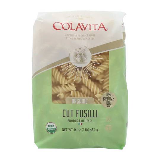 Colavita Italian Organic Cut Fusilli Pasta 1