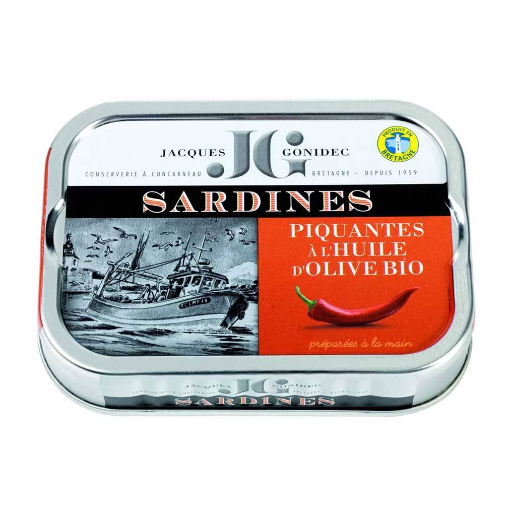 Gonidec Sardines in Organic EVOO and Chili Pepper 1