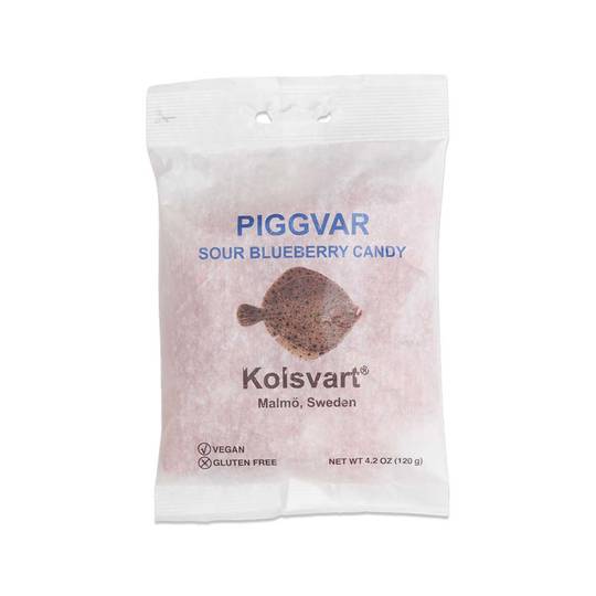 Kolsvart Swedish Sour Blueberry Gummy Candy Fish, Vegan 1