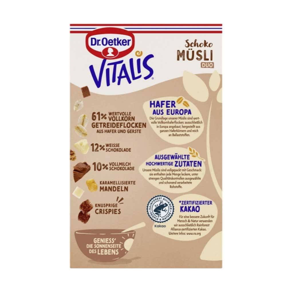 Dr. Oetker Vitalis Milk & White Chocolate Duo Muesli 2