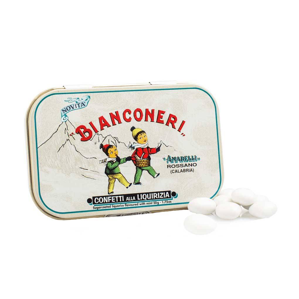 Amarelli Bianconeri Mint Licorice Dragees 1