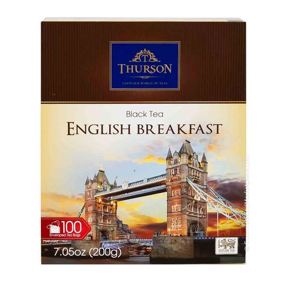 Thurson English Breakfast Black Tea, 100 Bags 2