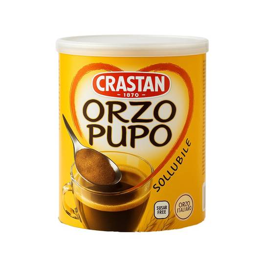 Crastan Orzo Pupo Ground Roasted Barley Instant Drink Mix 1