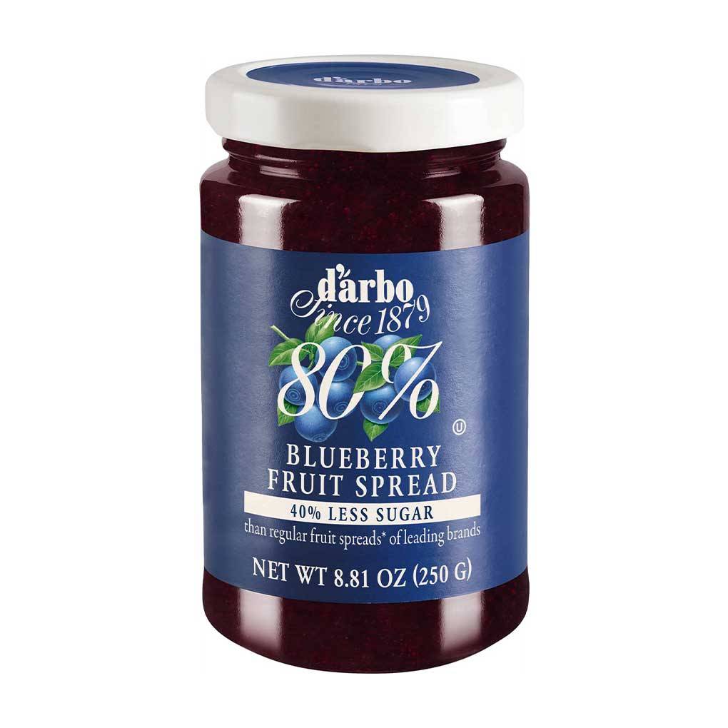 D'Arbo Blueberry Fruit Spread, 80% Fruit 1