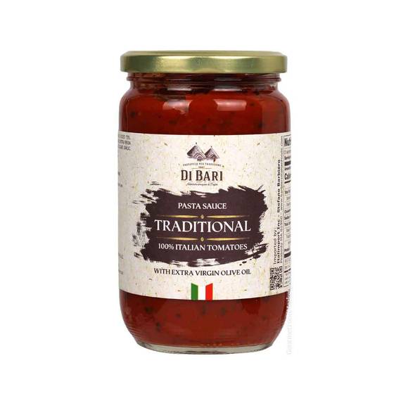 Di Bari Traditional Pasta Sauce, 100% Italian Tomatoes 1