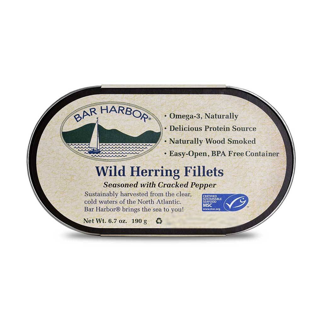 Bar Harbor Wild Herring Fillets with Cracked Pepper, Wood Smoked 1