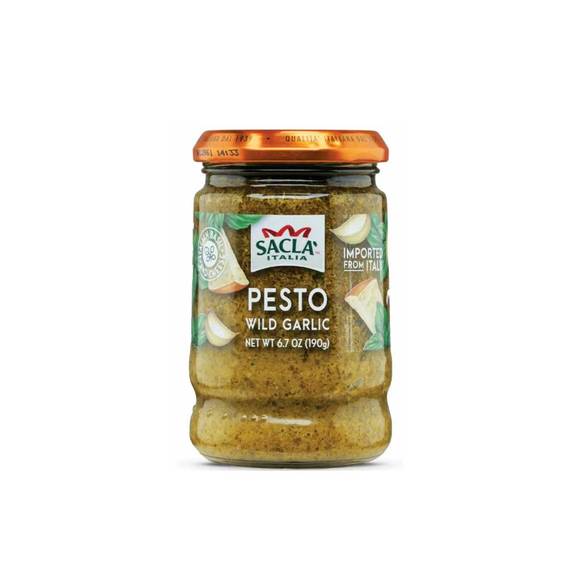 Sacla Italian Garlic Basil Pesto with DOP Cheese 1