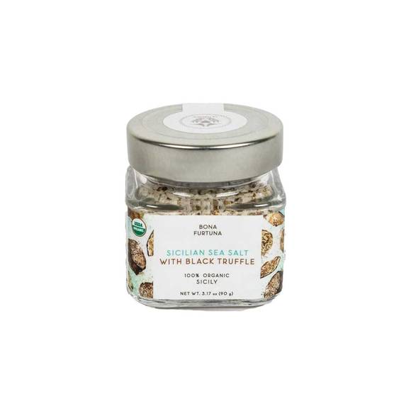 Bona Furtuna Organic Sicilian Sea Salt with Black Truffle 1