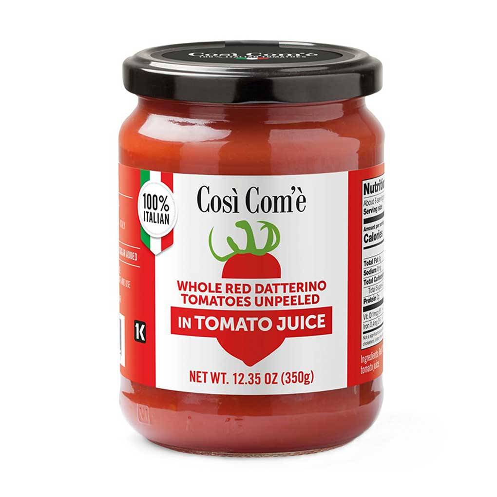 Cosi Come Red Datterino Tomatoes in Juice, Whole & Unpeeled 1