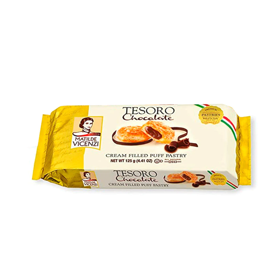 Matilde Vicenzi Tesoro Chocolate Cream Filled Puff Pastry 1