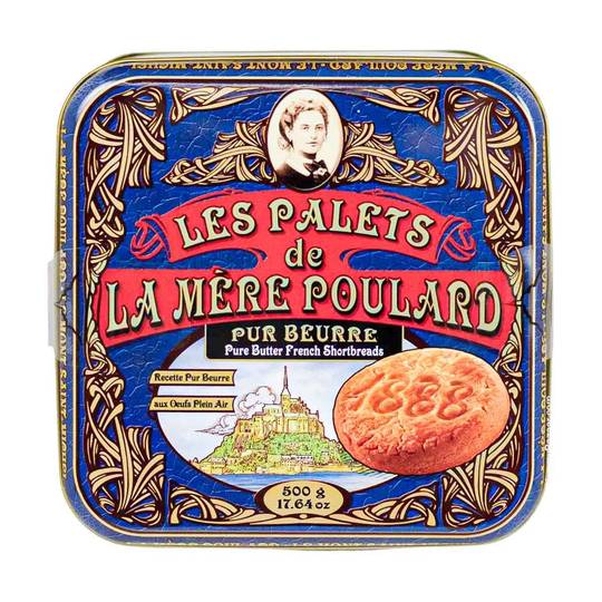 La Mere Poulard French Butter Cookies Palets in Luxury Tin 1