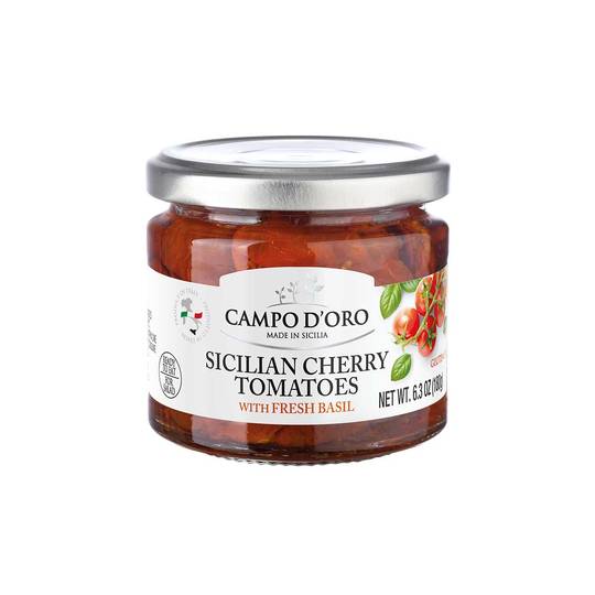 Campo d'Oro Sicilian Cherry Tomatoes with Basil 1