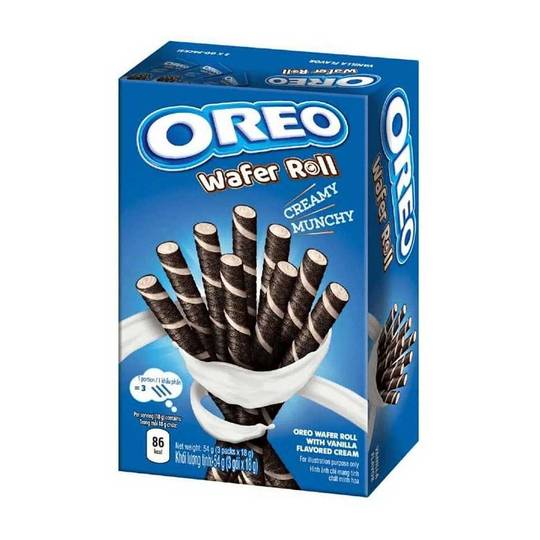 Oreo Chocolate Wafer Roll with Vanilla Cream 1
