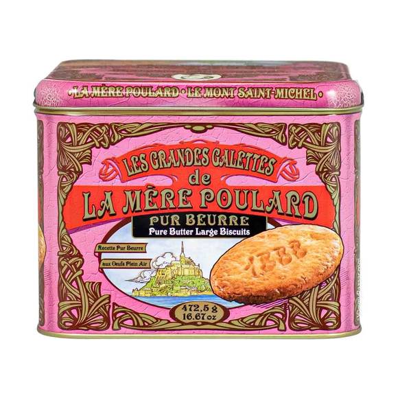 La Mere Poulard French Galettes Butter Cookies in Luxury Tin 2