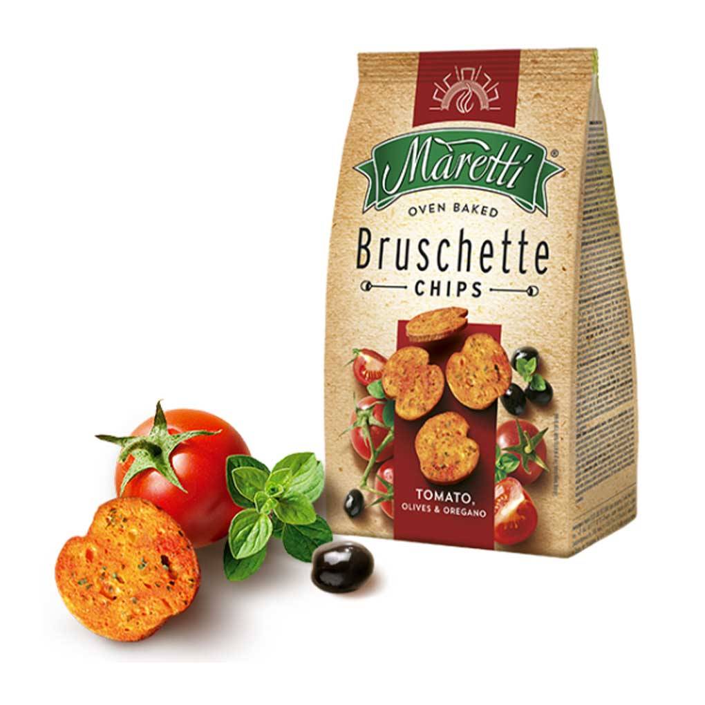 Maretti Tomato Olives Oregano Bruschetta Chips 1