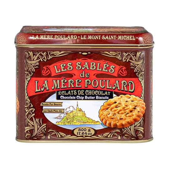 La Mere Poulard French Chocolate Chip Sable Cookies in Luxury Tin 2