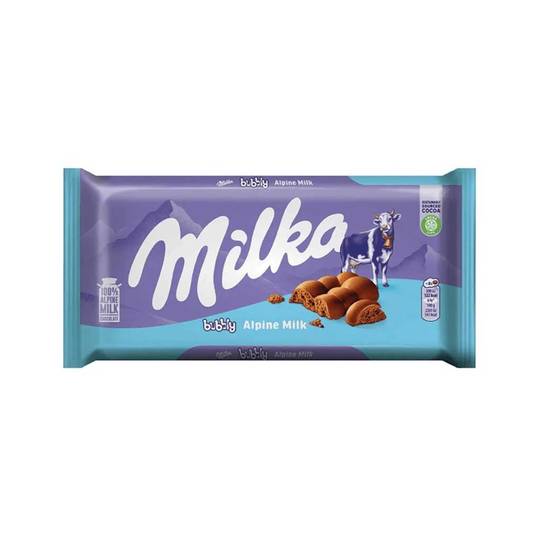 Milka Bubbly Alpine Milk Chocolate 1