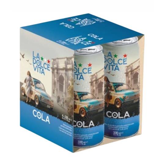 Dolce Vita Italian Cola, 4-Pack Cans 1