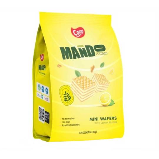 Mando Lemon Wafer Cubes, Family Size 1