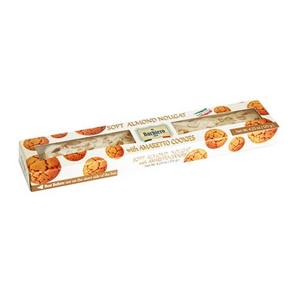 Barbiero Italian Soft Almond Nougat with Amaretto Cookies 1