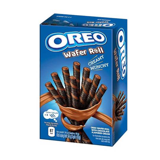 Oreo Chocolate Wafer Roll with Chocolate Cream 1