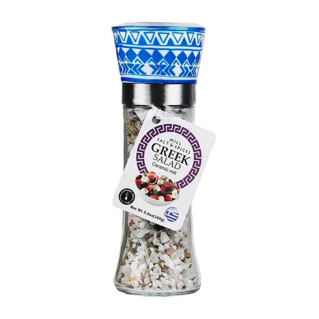 Hellenic Treasures Greek Salad Mix Salt Grinder 1