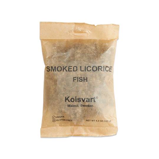 Kolsvart Smoked Licorice Gummy Candy Fish, Vegan 1