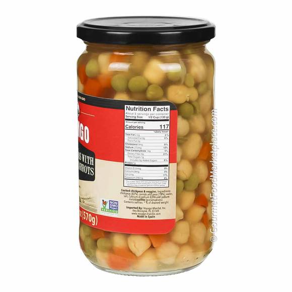 Luengo Chickpeas with Peas and Carrots, Non-GMO 2