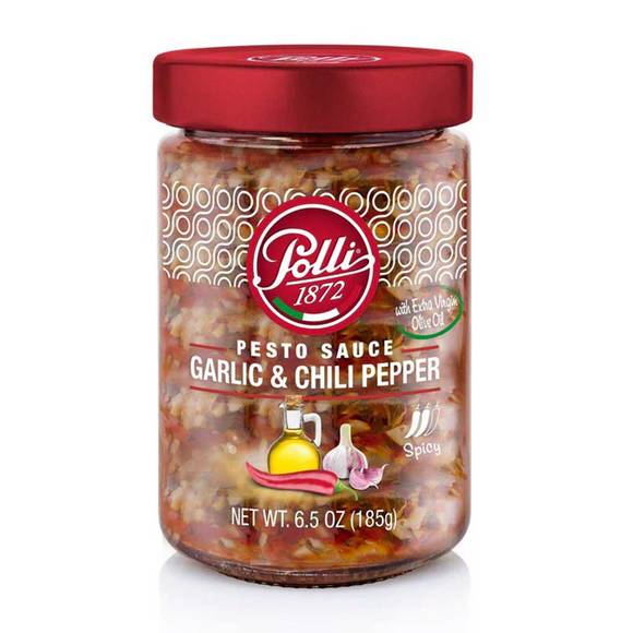 Polli Garlic and Chilli Pepper Pesto Sauce 1